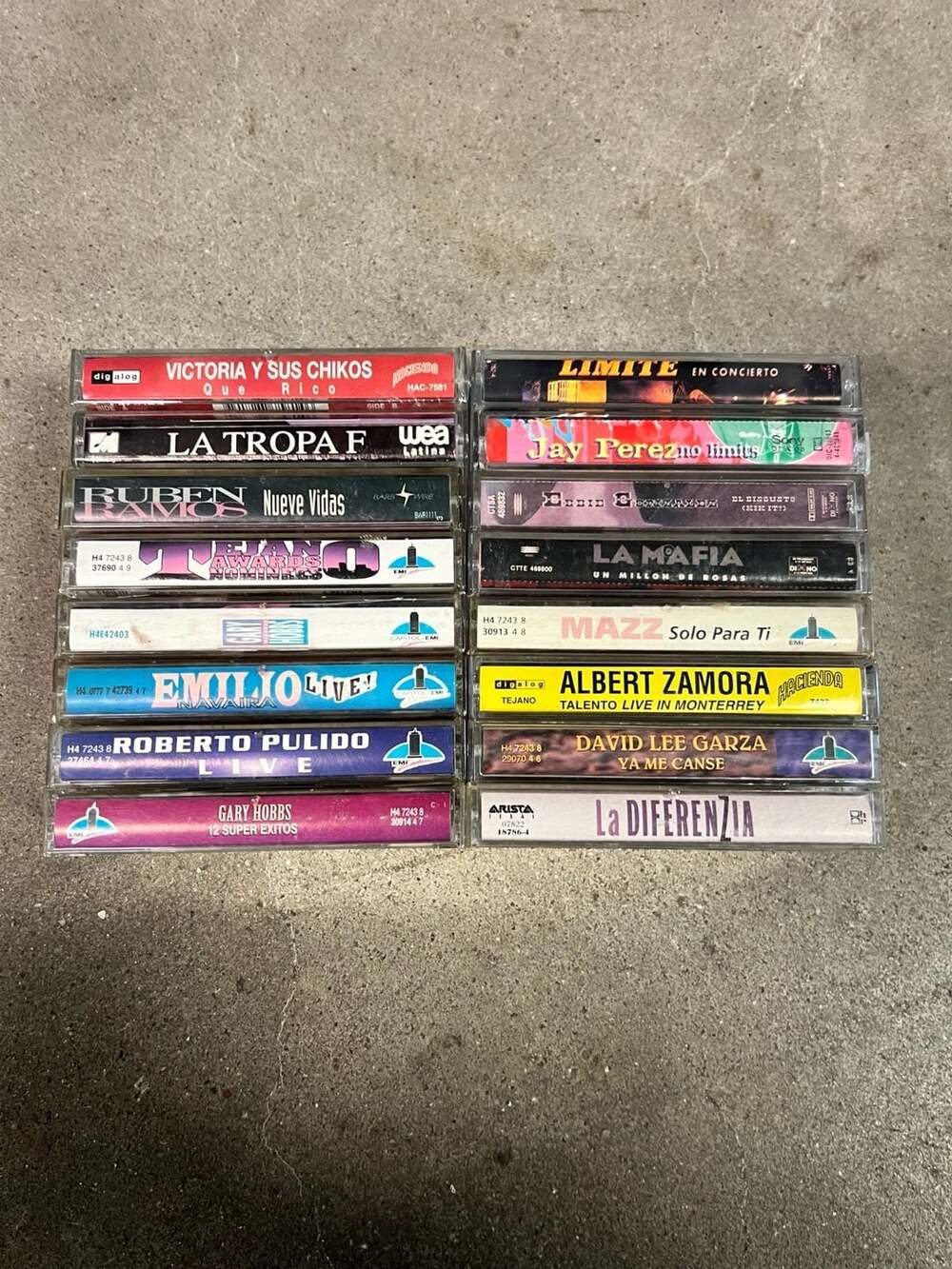 Lot of 13 Vintage Tejano Music Cassette Tapes Various Artists